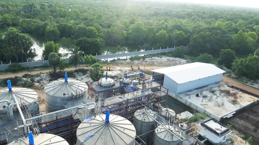 Abstract painting with vibrant colors